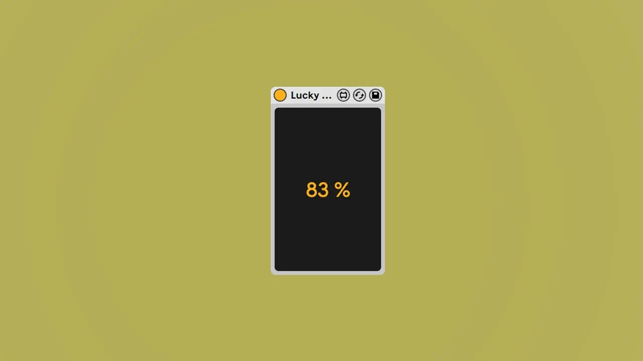 Lucky Notes panel showing a probability percentage